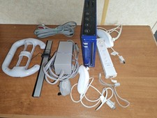 Nintendo Wii Konsole Bundle Blau Weiß Getestet Funktioniert Komplett 