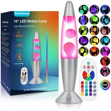 Lavalampe Groß Led 17 Farbwechsel Steuerbar | Große Lavalampen mit Fernbedien...