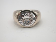 schwerer Ring Weißgold 750