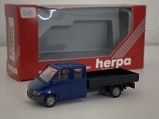 1/87 Mercedes-Benz Sprinter Doppelkabine / Pritsche - Dunkelblau - 042871 - OVP