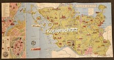 SCHLESWIG-HOLSTEIN * Plan . Kunstdruck . Poster . Bild .  Dekoration . Vintage