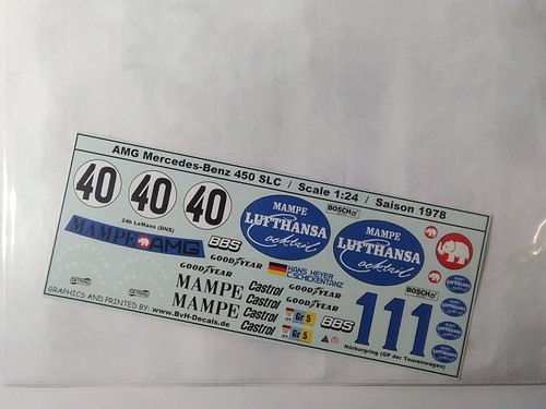 Decals für den amg - 1:24,