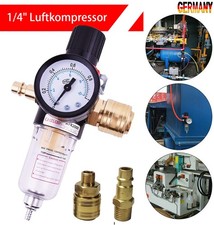 1/4" Druckluft Regler Druckminderer Wasserabscheider Wartungseinheit Kompressor.