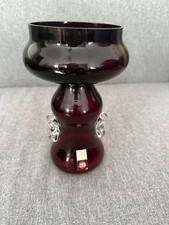 J. Słuczan-Orkusz Vase Studioglas Krakau Glassworks 1970er 37 cm hoch