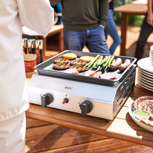 Outsunny gasgrill 8000btu - gasgrill, 8000btu/2,4