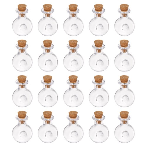 20stk mini glas flaschen - glas,