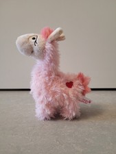 NICI: Plüsch Stofftier Alpaka Lama rosa mit Herz ca. 16 cm