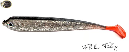 Fladen shad gummifisch silber - gummifisch,