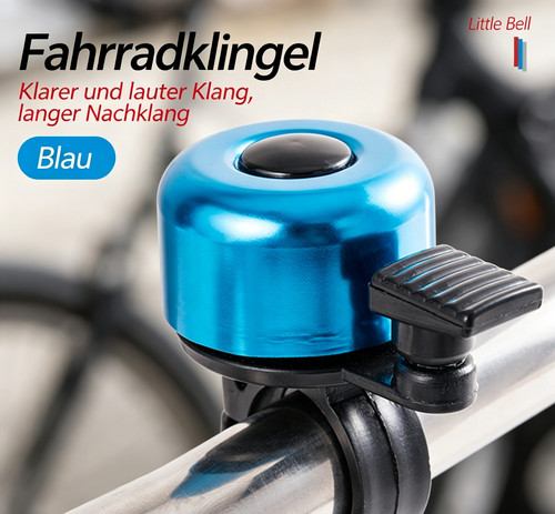 Blaue fahrradklingel aus - blaue,