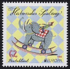 3152 EUROPA / CEPT Historisches Spielzeug: Schaukelelefant **