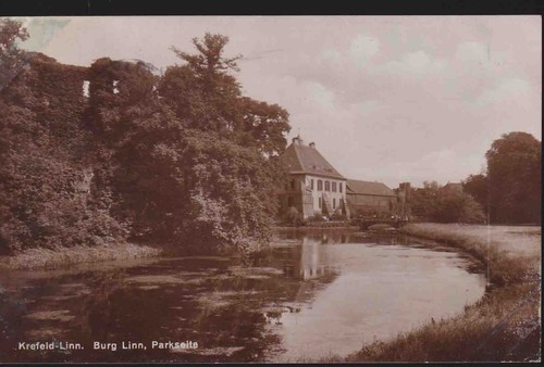 Krefeld burg linn - ak/,