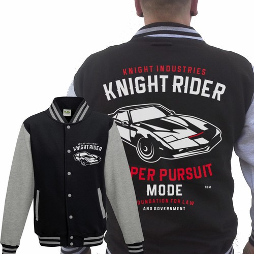 Knight rider collegejacke grau - rider,