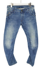 G-Star Arc 3D Slim Herrenjeans W31/L32 Verdreht Nähte Reißverschluss Fly Neu