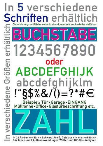 Buchstabe zahlen - 1-20,