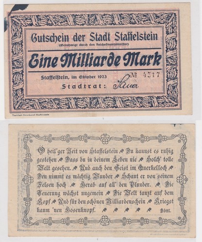 Milliarde mark banknote - milliarde,