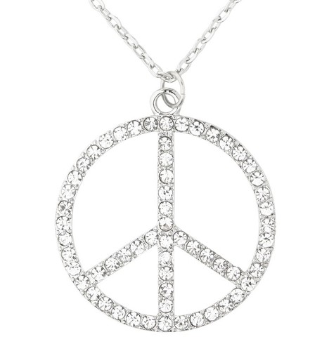 Hippie kette mit peace - hippie,