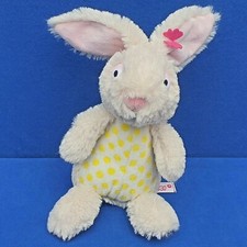 NICI HASE RABBIT STOFFTIER SCHLENKER BEANIE GELBE TUPFEN KUSCHELTIER 25 CM