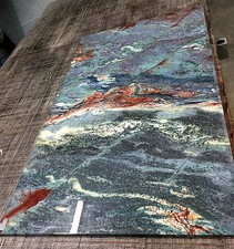 Platte Naturstein blau f. Waschtisch Esstisch Couchtischplatte Marmor Granit NEU