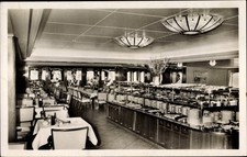 Ak Fährschiff Deutschland, Kaltes Buffet, Innenansicht, Speiseraum - 2889402