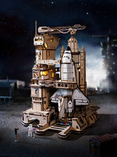 ROKR Space Shuttle 3D Holz Puzzle Mechanische Modell Spielzeug Gebäude Spielzeug