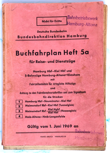 Bundesbahn buchfahrplan heft - bundesbahn,