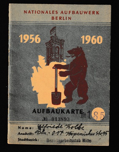 Ddr aufbaukarte naw - -,