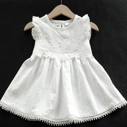 Leinenbaumwolle taufkleid - leinenbaumwolle,