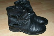 Airstep Leder Stiefel Damen Gr. 39 Stiefeletten Schwarz