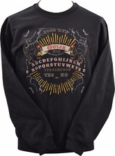 UNISEX SWEATSHIRT OUIJA BOARD HORROR SKULL HALLOWEEN AFFE FEZ OKKULT XS-7XL