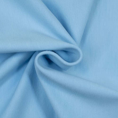Baumwolljersey uni hellblau