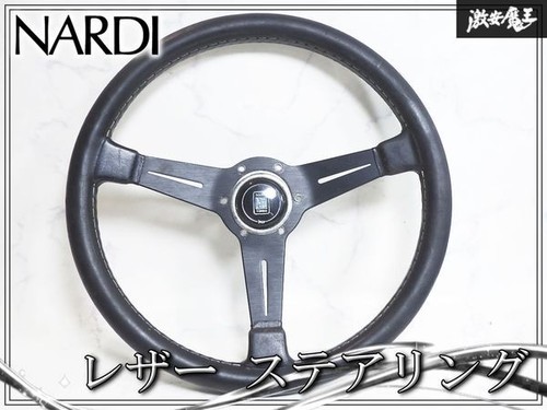 Nardi schwarz lederlenkrad - nardi,