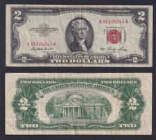 Banknote USA 2 Dollar 1953