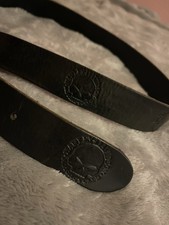 Harley-Davidson Ledergürtel schwarz mit Logo-Gravur