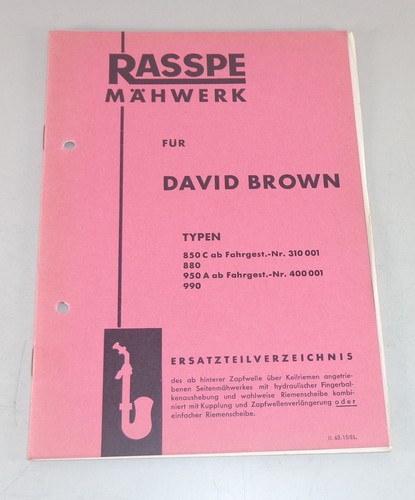 Teilekatalog rasspe mähwerk - teilekatalog,