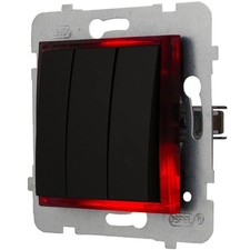 3-fach Schalter mit LED