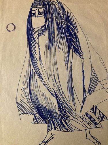 Schöne zeichnung tinte 1930 - zeichnung,