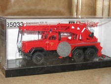 Preiser HO 35033 Kranwagen KW 16.F Magirus 250D25A Fertigmodell