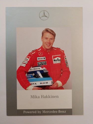 Mika häkkinen autogrammkarte - mika,