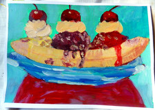 Malerei auf Papier, Essen