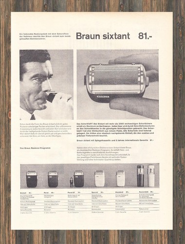 Braun sixtant reklame - -,