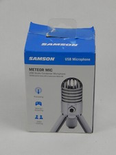 Samson Meteor Mic Desktop USB Kondensatormikrofon silber Mikrofon Microfon