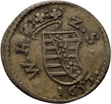 Sachsen Neu Weimar Dreier 1653