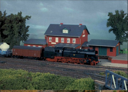 Modell eisenbahn postkarte - modell-eisenbahn,
