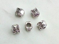 5x Beads Uhu Eule 10mm