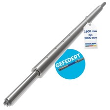 Rundsperrbalken, Sperrstange, Klemmbalken, 1600-2000 mm, Kombizapfen 19/24mm Alu