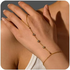 1 Stück Goldene Handkette