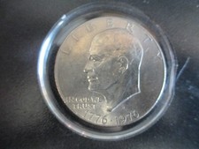 1776-1976 Eisenhower Liberty Bell Moon One Dollar US in Kapsel