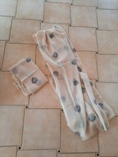 Garotex ~ 2 Schlaufenschals ~ Seitenschals beige transparent Muster 140x235~ TOP