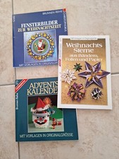 3 Bastelhefte Weihnachten, Anleitung incl. Schnittmuster 