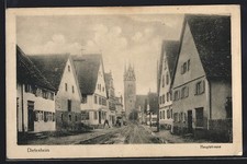 Ansichtskarte Dietenheim, Partie in der Hauptstrasse 